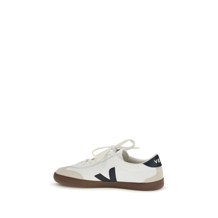 Veja White Calf Leather Athletic Sneakers