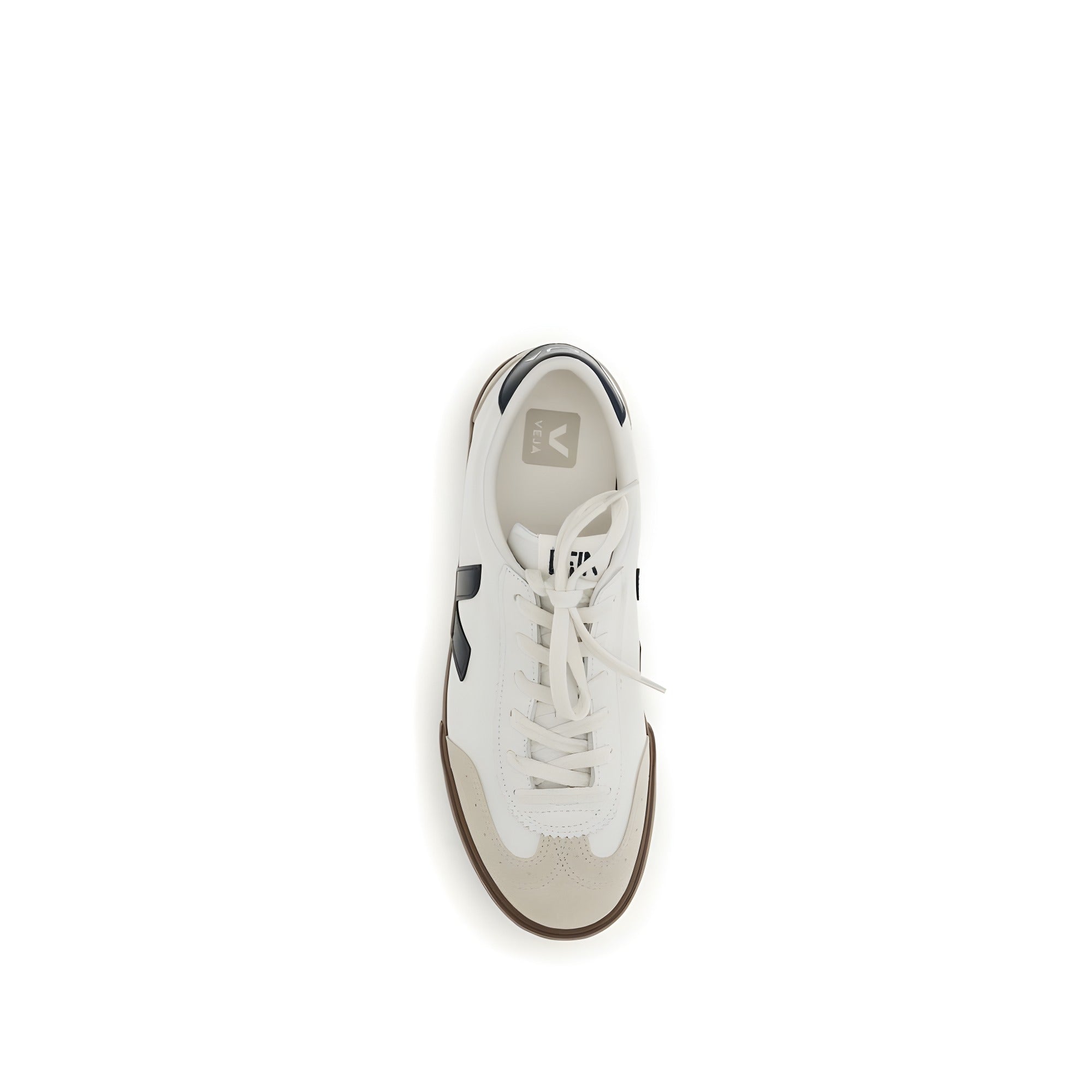 Veja White Calf Leather Athletic Sneakers