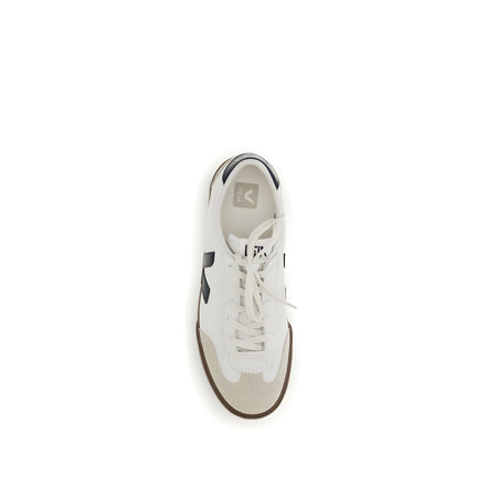 Veja White Calf Leather Athletic Sneakers
