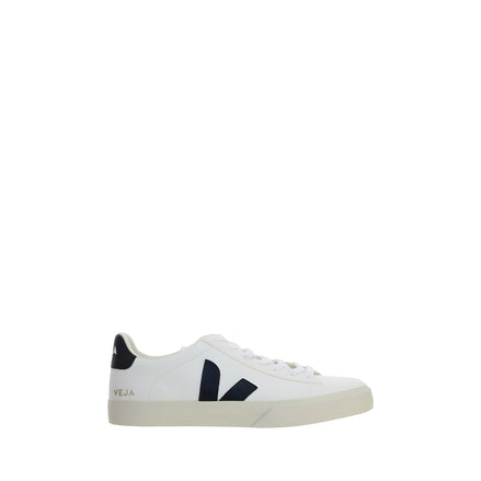 Veja White Calf Leather Low Top Sneakers