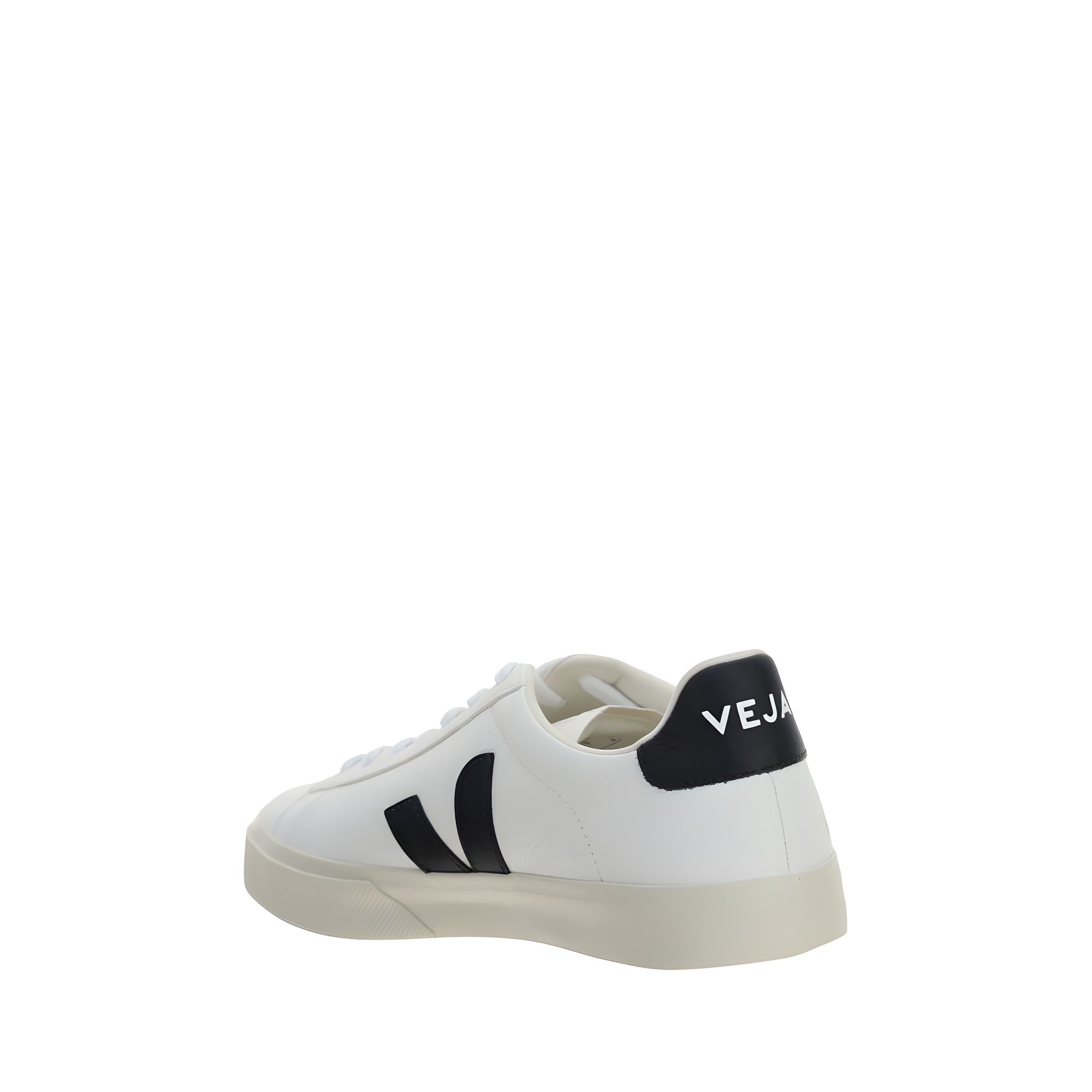 Veja White Calf Leather Low Top Sneakers