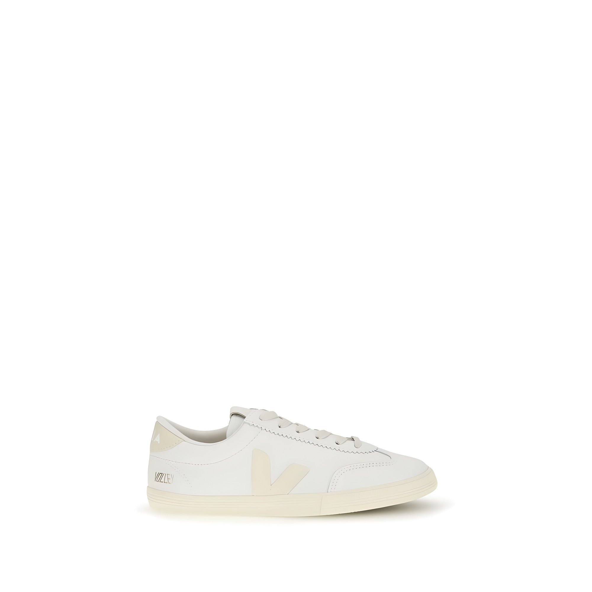 Veja White Volley Signature Low Top Sneakers
