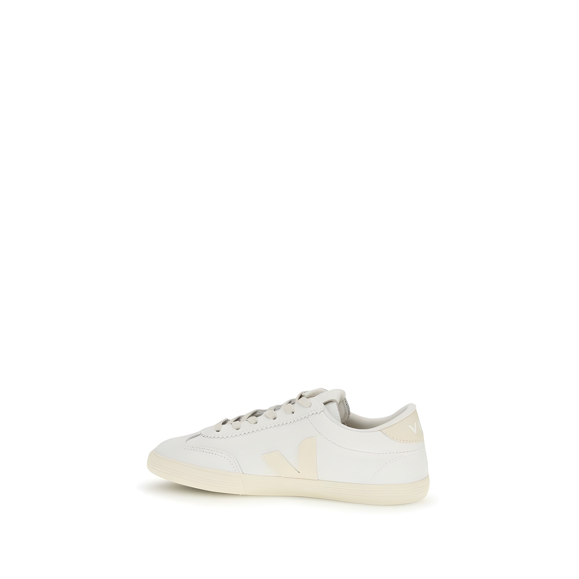 Veja White Volley Signature Low Top Sneakers