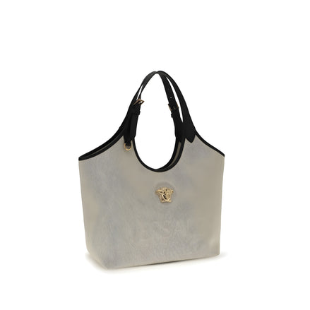 Versace Beige Cotton Shoulder Bag
