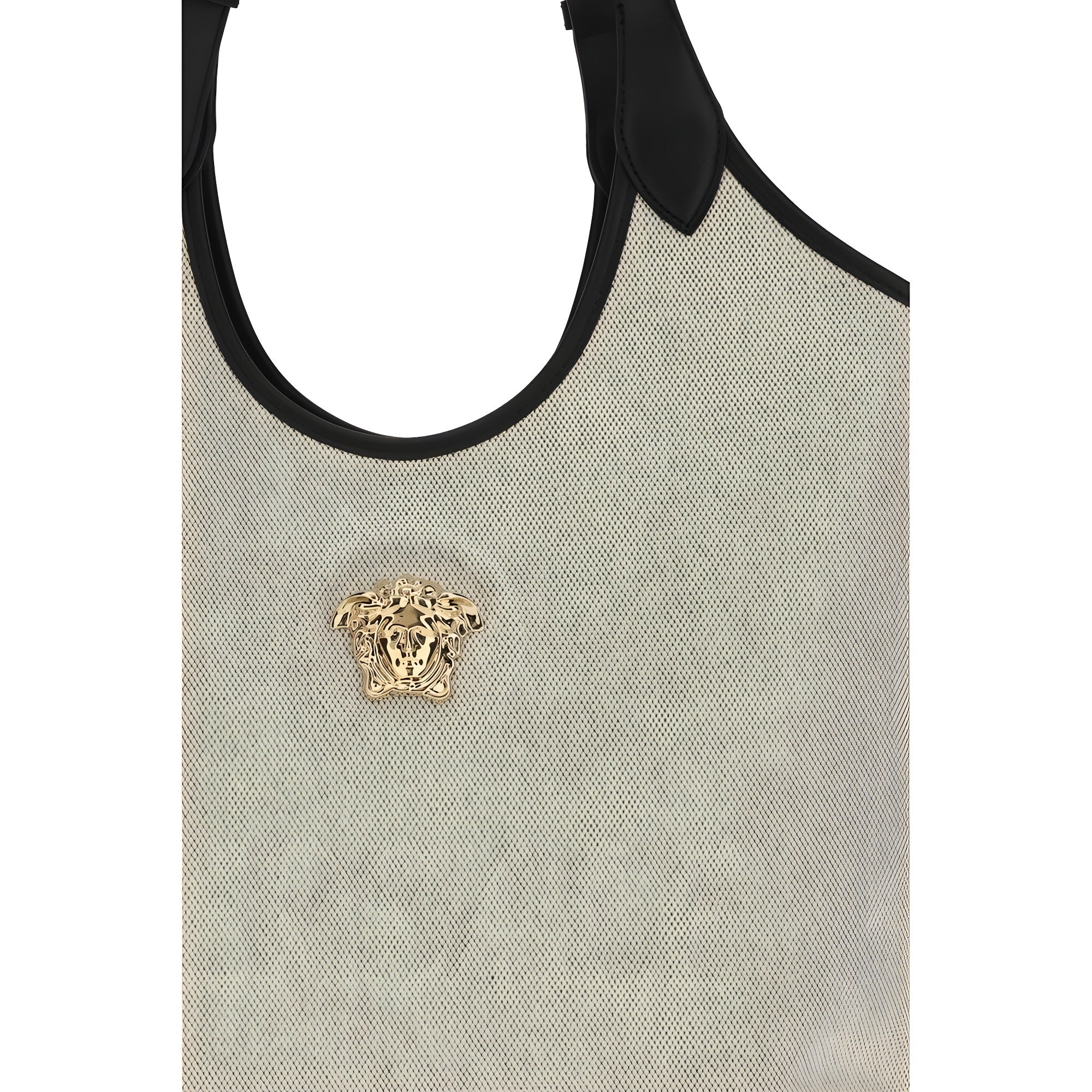 Versace Beige Cotton Shoulder Bag