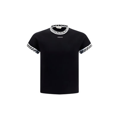 Versace Black Cotton T-Shirt