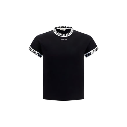 Versace Black Cotton T-Shirt
