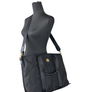 Versace Black La Medusa Tote Bag