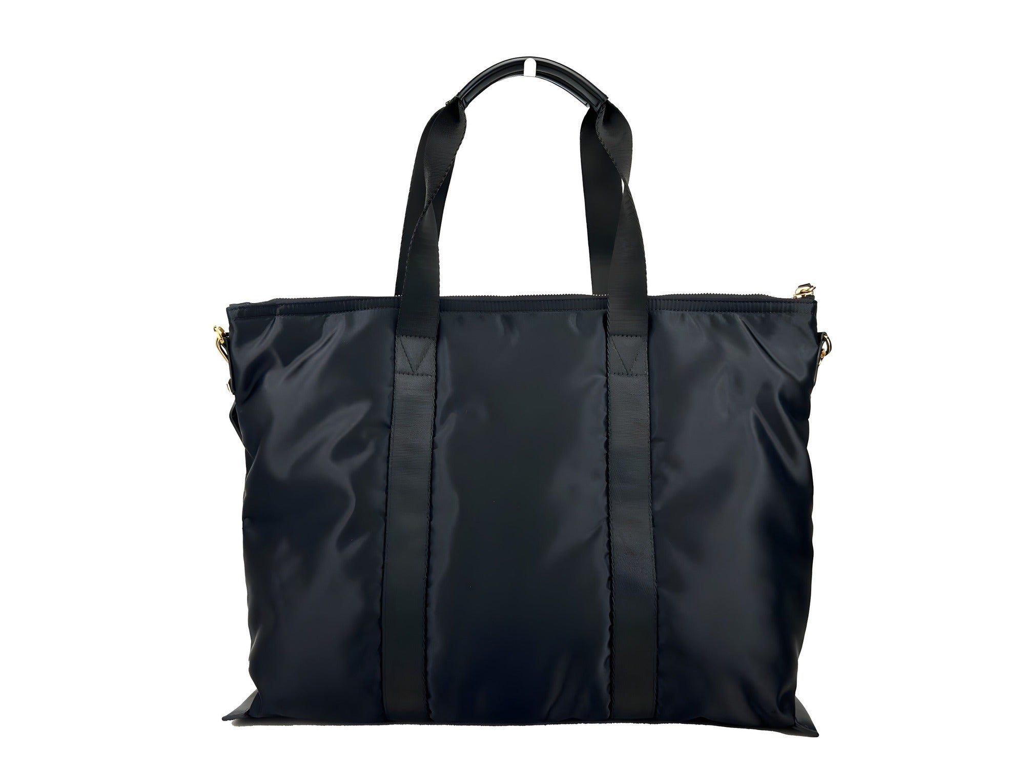 Sac cabas à bandoulière Versace La Medusa en tissu nylon noir