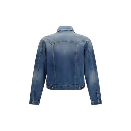 Versace Blue Cotton Denim Jacket
