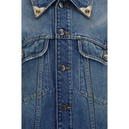Versace Blue Cotton Denim Jacket