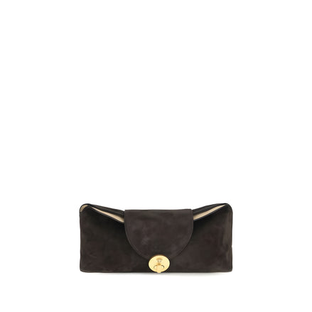 Versace Brown Suede Shoulder Bag