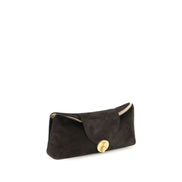 Versace Brown Suede Shoulder Bag