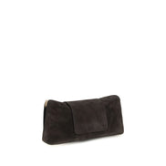 Versace Brown Suede Shoulder Bag
