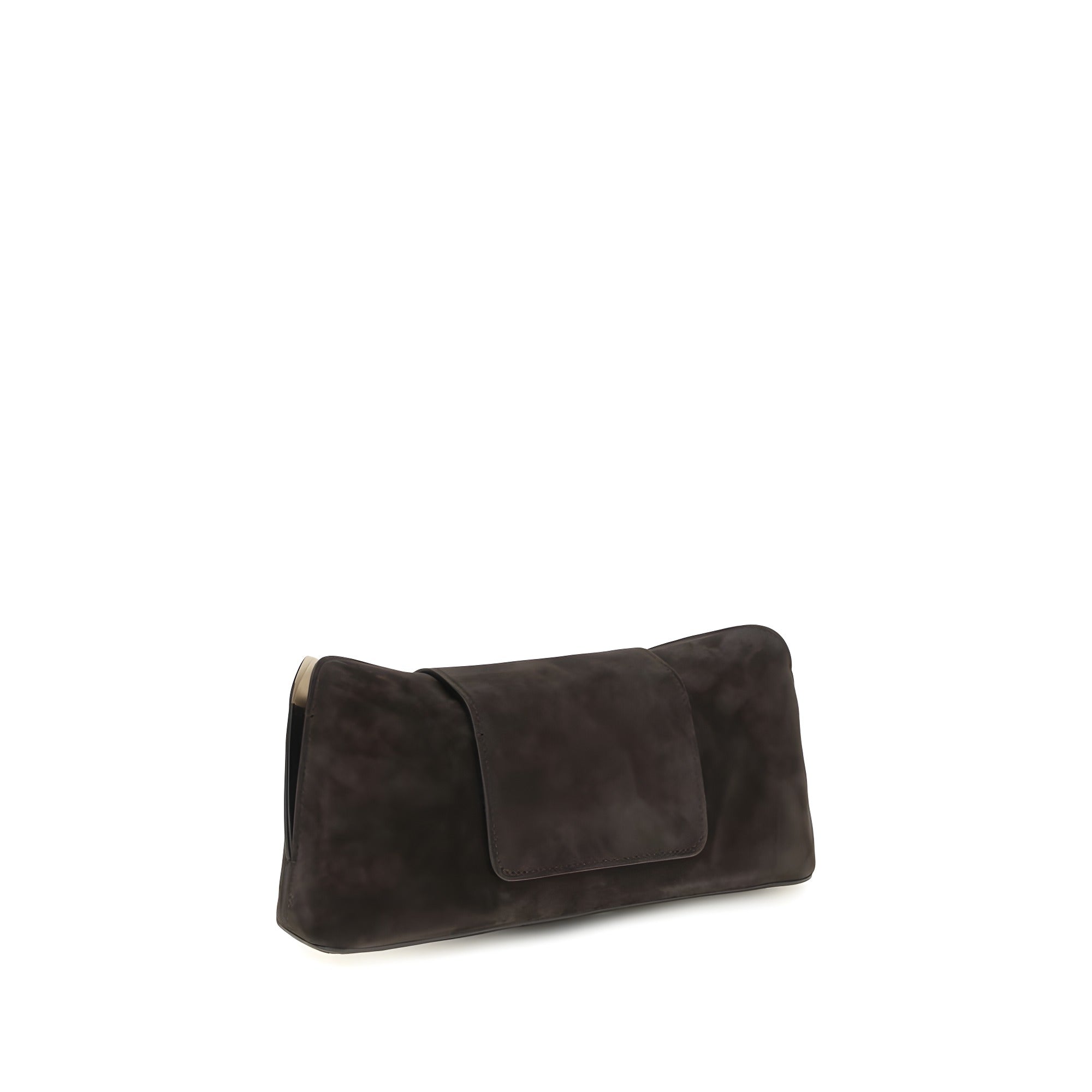Versace Brown Suede Shoulder Bag
