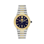 Versace Grey Stainless Steel Dress Watch