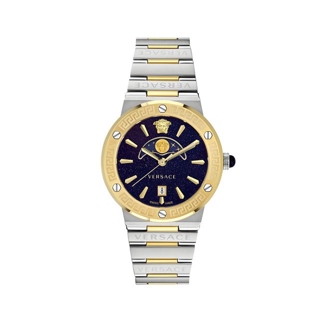 Versace Grey Stainless Steel Dress Watch