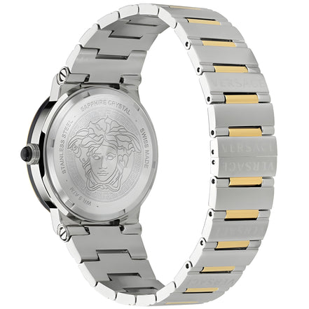 Versace Grey Stainless Steel Dress Watch