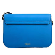 Versace La Medusa Blue Leather Crossbody Bag