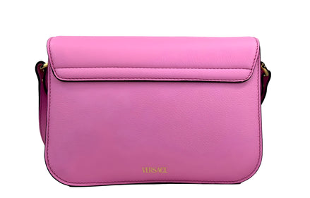 Versace La Medusa Pink Leather Crossbody Bag