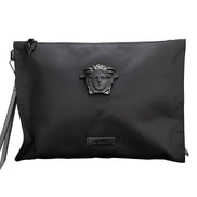 Versace Black Medusa Clutch Bag