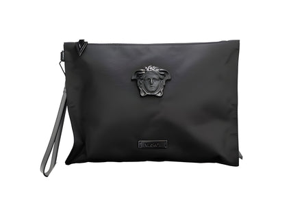 Versace Black Medusa Clutch Bag