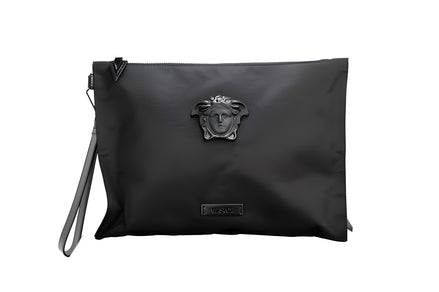 Versace Black Medusa Clutch Bag