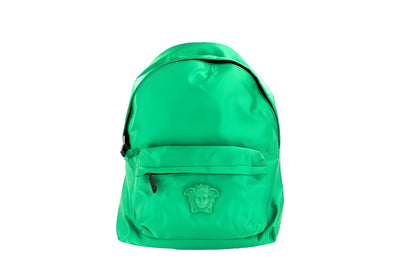 Sac à dos cabas Versace en nylon vert vif avec méduse