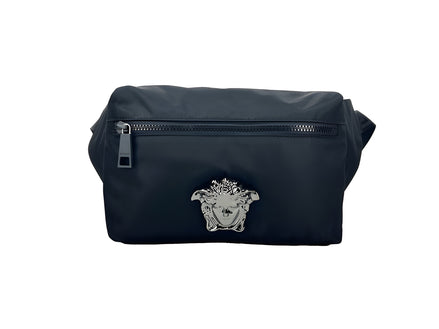 Sac banane Versace Medusa en nylon noir