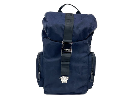 Sac à dos Versace Medusa en nylon avec boucle et cordon de serrage