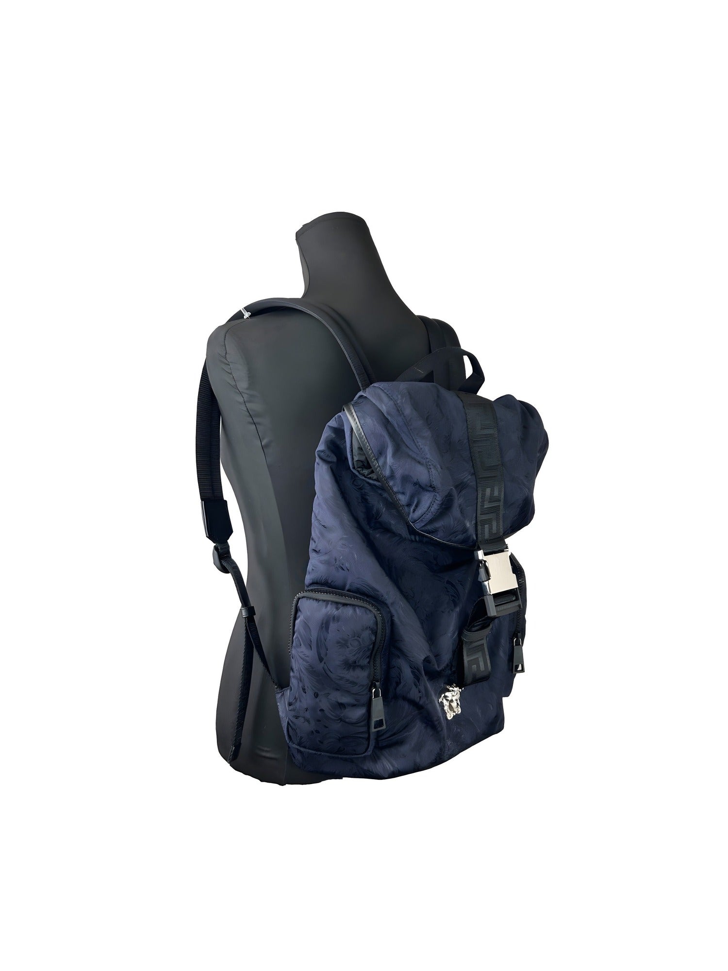 Versace Medusa Buckle Drawstring Backpack Bag