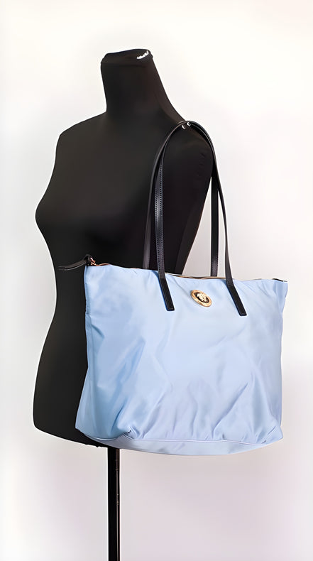 Versace Portuna Medusa Blue Tote Bag