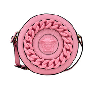 Sac bandoulière Versace Round Disco en cuir
