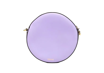 Versace Lilac Disco Leather Camera Crossbody Bag