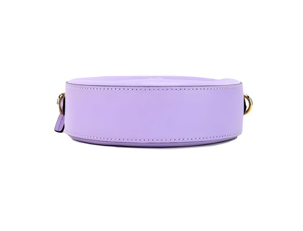 Versace Lilac Disco Leather Camera Crossbody Bag