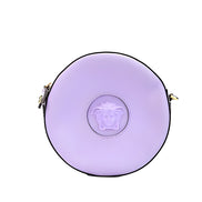 Versace Lilac Disco Leather Camera Crossbody Bag