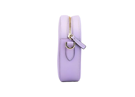 Versace Lilac Disco Leather Camera Crossbody Bag