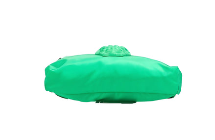 Sac banane Versace petit en nylon vert vif mat Méduse