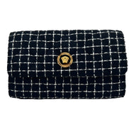 Versace Black Wallet On A Chain Crossbody Bag