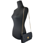 Versace Black Wallet On A Chain Crossbody Bag