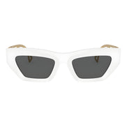 Versace White Acetate Sunglasses