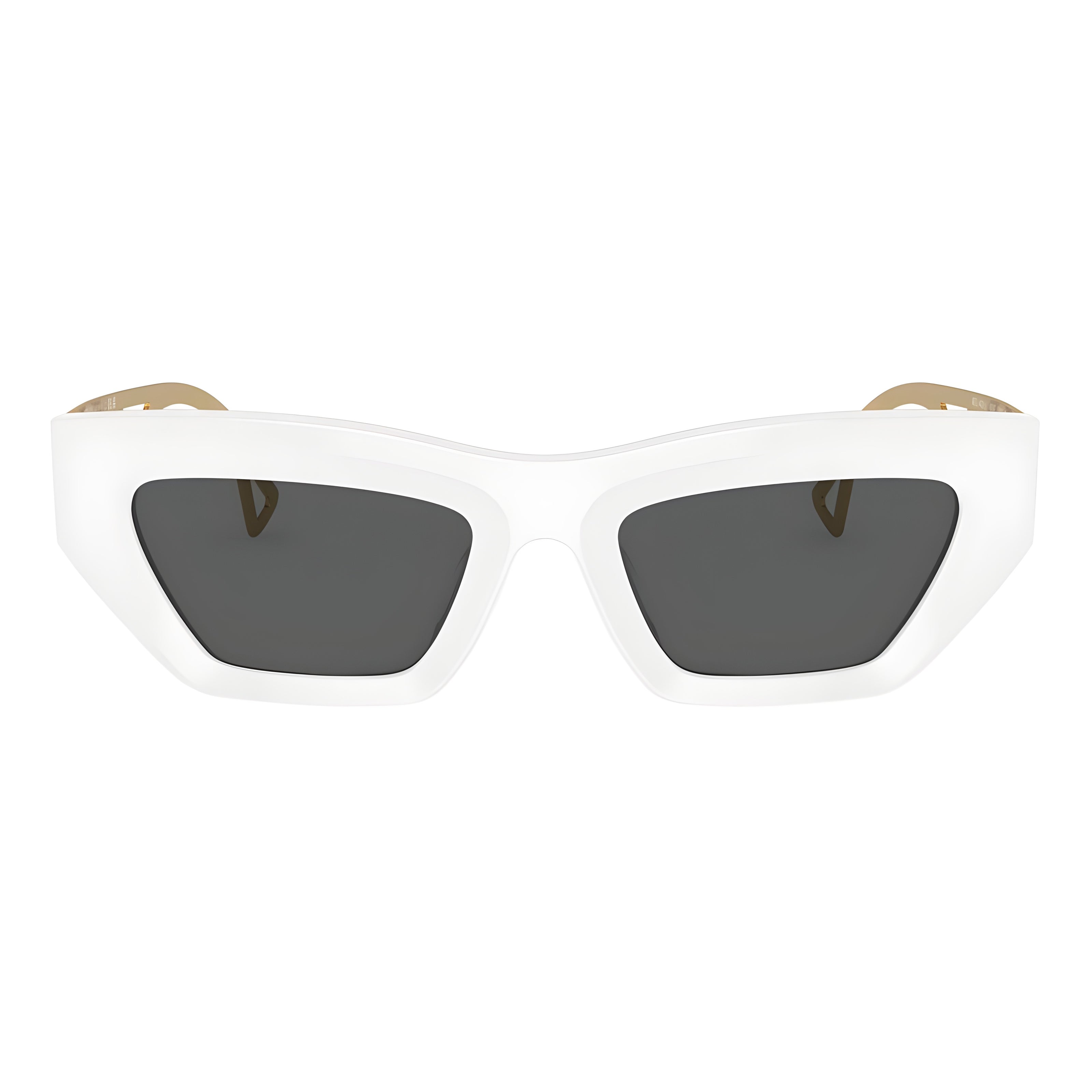 Versace White Acetate Sunglasses