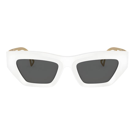 Versace White Acetate Sunglasses