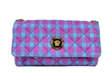 Versace Wool Lurex Medium Shoulder Crossbody Bag
