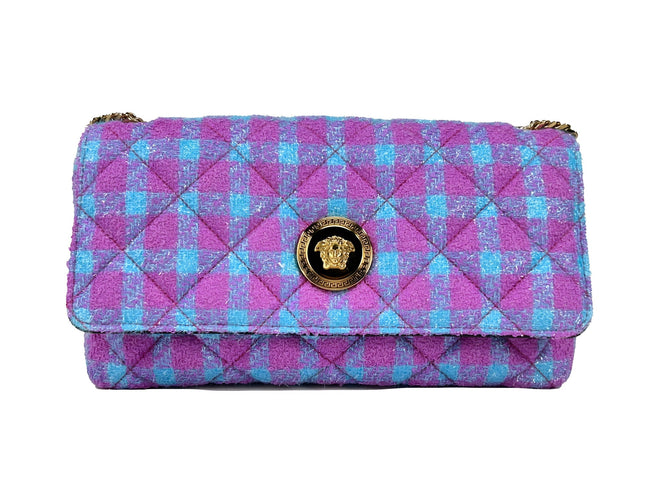 Versace Wool Lurex Medium Shoulder Crossbody Bag