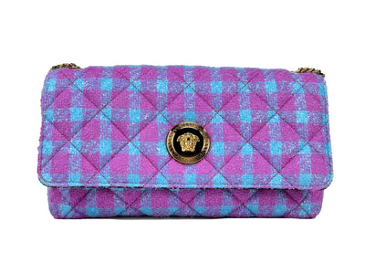 Versace Wool Lurex Medium Shoulder Crossbody Bag