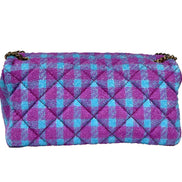 Versace Wool Lurex Medium Shoulder Crossbody Bag