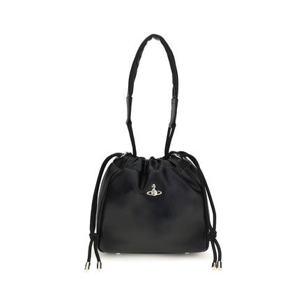 Vivienne Westwood Black Polyethylene Shoulder Bag