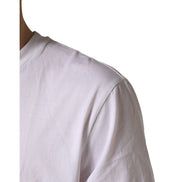 T-shirt col rond en coton blanc Barcode Dolce & Gabbana pour homme