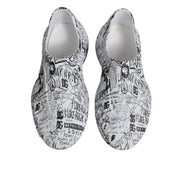 Dolce & Gabbana White Black Graffiti Daymaster Sneakers